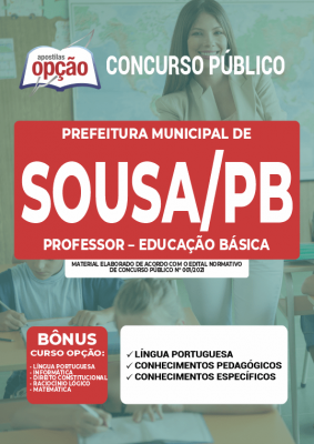 Apostila Prefeitura de Sousa - PB - Professor – Educação Básica