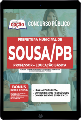 Apostila Prefeitura de Sousa - PB em PDF - Professor – Educação Básica