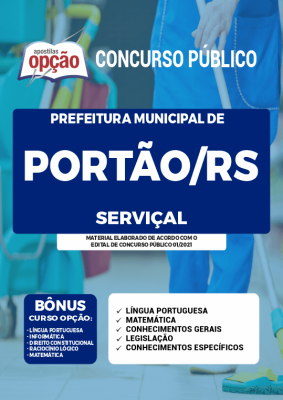 Apostila Prefeitura de Portão - RS - Serviçal