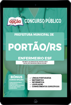 Apostila Prefeitura de Portão - RS em PDF - Enfermeiro ESF