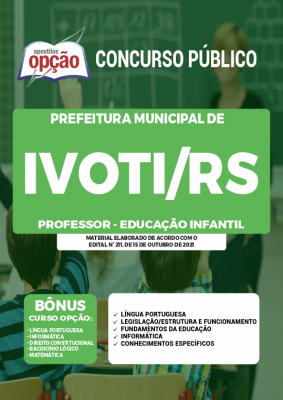 Apostila Prefeitura de Ivoti - RS - Professor - Educação Infantil