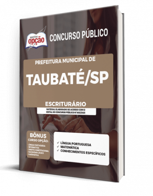 Apostila Prefeitura de Taubaté - SP - Escriturário