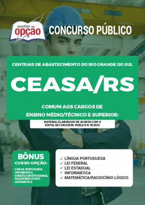 Apostila CEASA-RS - Comum aos Cargos de Ensino Médio/Técnico e Superior