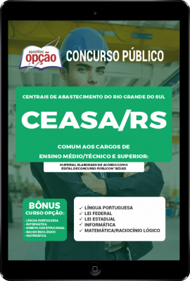 Apostila CEASA-RS em PDF Comum aos Cargos de Ensino Médio/Técnico e Superior