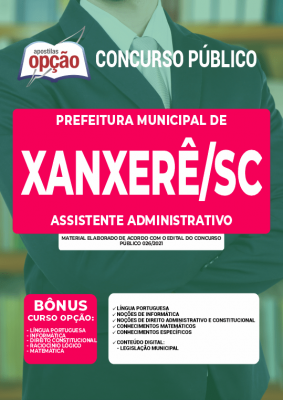 Apostila Prefeitura de Xanxerê - SC - Assistente administrativo