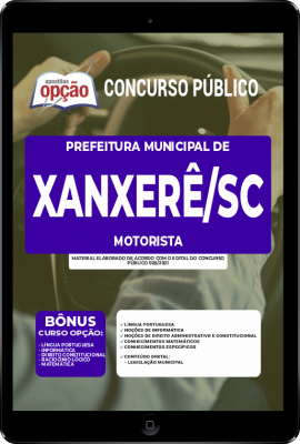 Apostila Prefeitura de Xanxerê - SC em PDF - Motorista