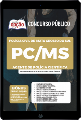 Apostila PC-MS em PDF - Agente de Polícia Científica