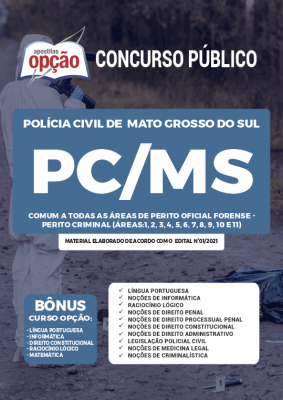 Apostila PC-MS - Comum a Todas as Áreas de Perito Oficial Forense - Perito Criminal