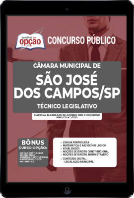 Apostila Câmara de São José dos Campos - SP em PDF - Técnico Legislativo