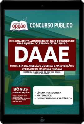 Apostila DAAE Araraquara-SP em PDF - Motorista