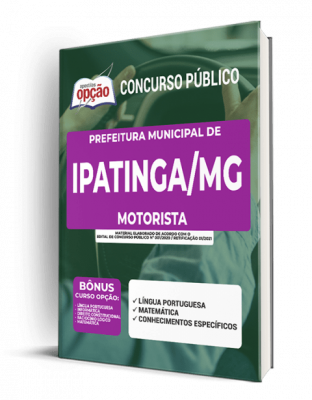 Apostila Prefeitura de Ipatinga - MG - Motorista