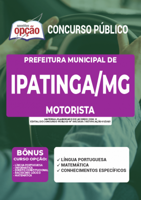 Apostila Prefeitura de Ipatinga - MG - Motorista