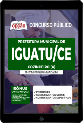 Apostila Prefeitura de Iguatu - CE em PDF - Cozinheiro (a)