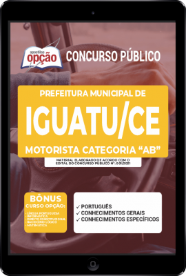 Apostila Prefeitura de Iguatu - CE em PDF - Motorista Categoria "AB"