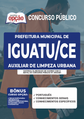 Apostila Prefeitura de Iguatu - CE - Auxiliar de Limpeza Urbana