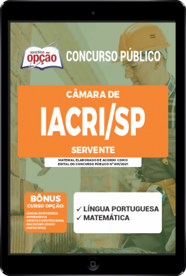 Apostila Câmara de Lacri - SP em PDF - Servente