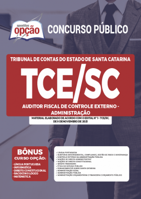 Apostila TCE-SC - Auditor Fiscal de Controle Externo - Administração