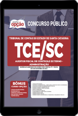 Apostila TCE-SC em PDF - Auditor Fiscal de Controle Externo - Administração