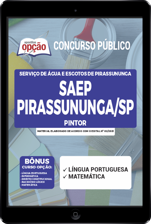 Apostila SAEP Pirassununga - SP PDF - Pintor 2021
