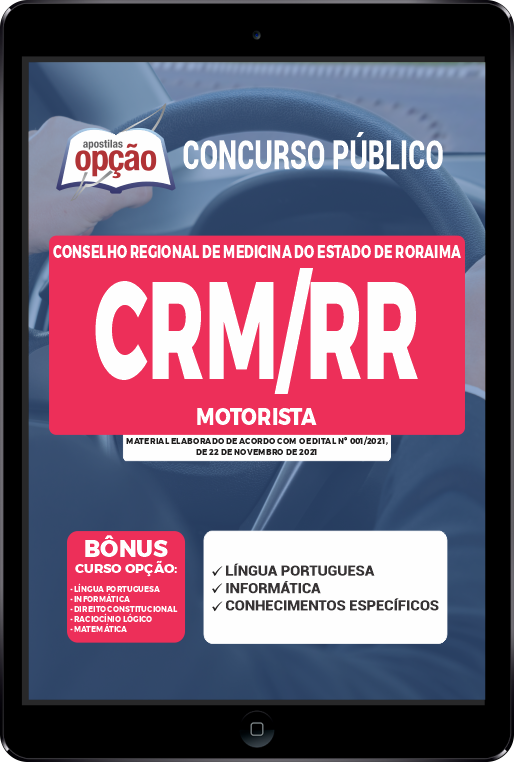 Apostila CRM-RR PDF - Motorista 2021