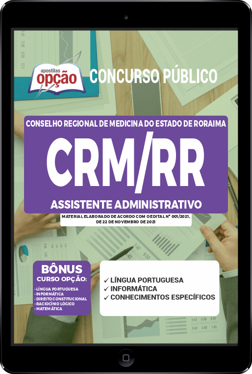 Apostila CRM-RR PDF - Assistente Administrativo 2021