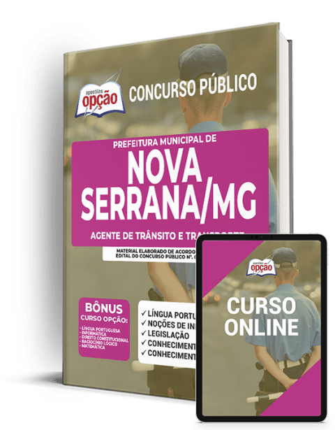 Apostila Pref Nova Serrana MG 2021 Agente de Trânsito e Transporte