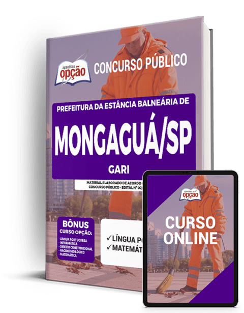 Apostila Prefeitura de Mongaguá - SP 2021 - Gari