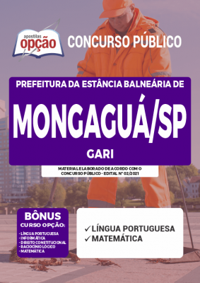 Apostila Prefeitura de Mongaguá - SP - Gari