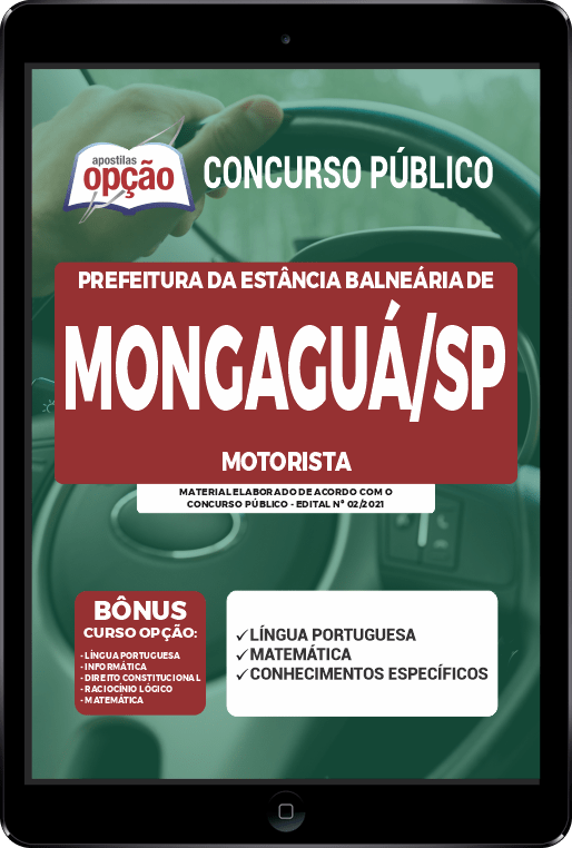 Apostila Pref Mongaguá - SP PDF - Motorista 2021