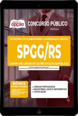 Apostila SPGG-RS em PDF - Comum aos Cargos de Gestão e Políticas Públicas