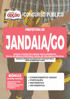 Apostila Prefeitura de Jandaia - GO - Comum a Todos os Cargos