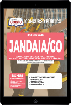 Apostila Prefeitura de Jandaia - GO em PDF - Comum a Todos os Cargos