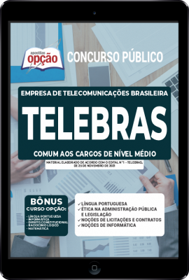 Apostila TELEBRAS em PDF - Comum aos Cargos de Nível Médio
