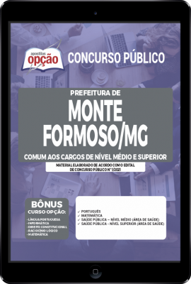 Apostila Prefeitura de Monte Formoso - MG em PDF - Comum aos Cargos de Nível Médio e Superior