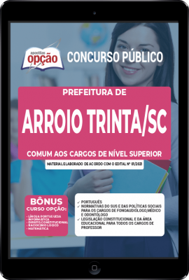 Apostila Prefeitura de Arroio Trinta - SC em PDF - Comum aos Cargos de Nível Superior