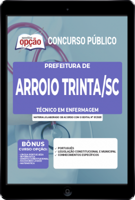 Apostila Prefeitura de Arroio Trinta - SC em PDF - Técnico em Enfermagem