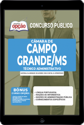 Apostila Câmara de Campo Grande - MS em PDF - Técnico Administrativo