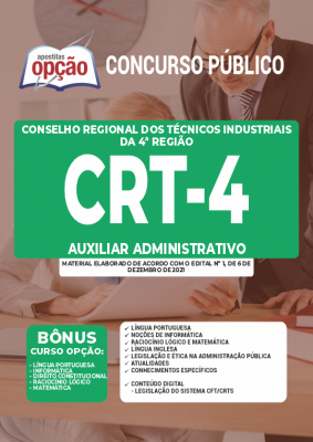 Apostila CRT 4º Região - Auxiliar Administrativo