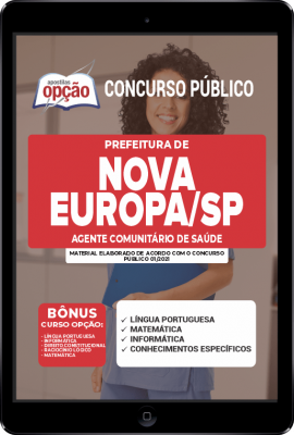 Apostila Prefeitura de Nova Europa - SP em PDF - Agente Comunitário de Saúde