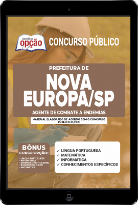 Apostila Prefeitura de Nova Europa - SP em PDF - Agente de Combate a Endemias