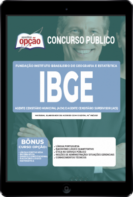 Apostila IBGE em PDF Agente Censitário Municipal (ACM) e Agente Censitário Supervisor (ACS)