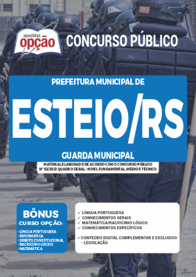 Apostila Prefeitura de Esteio - RS - Guarda Municipal