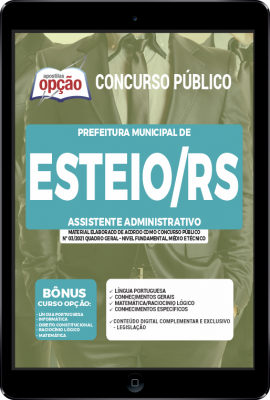 Apostila Prefeitura de Esteio - RS em PDF - Assistente Administrativo