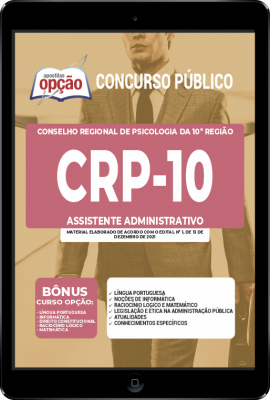 Apostila CRP 10º Região em PDF - Assistente Administrativo