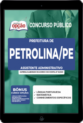 Apostila Prefeitura de Petrolina - PE em PDF - Assistente Administrativo