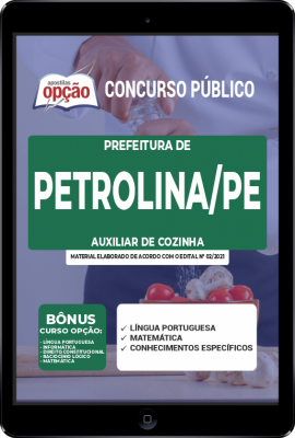 Apostila Prefeitura de Petrolina - PE em PDF - Auxiliar de Cozinha