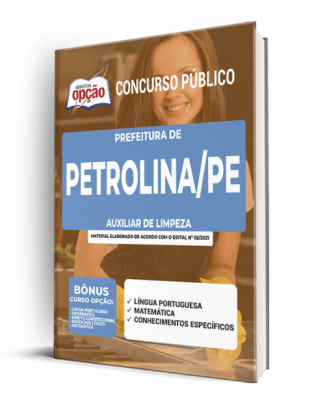 Apostila Prefeitura de Petrolina - PE - Auxiliar de Limpeza