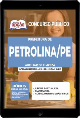 Apostila Prefeitura de Petrolina - PE em PDF - Auxiliar de Limpeza