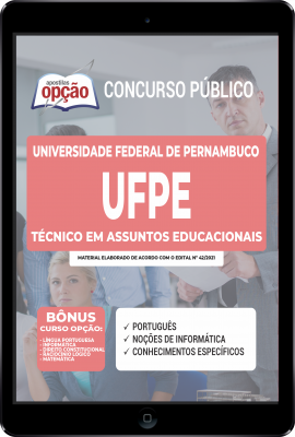 Apostila UFPE em PDF - Técnico em Assuntos Educacionais