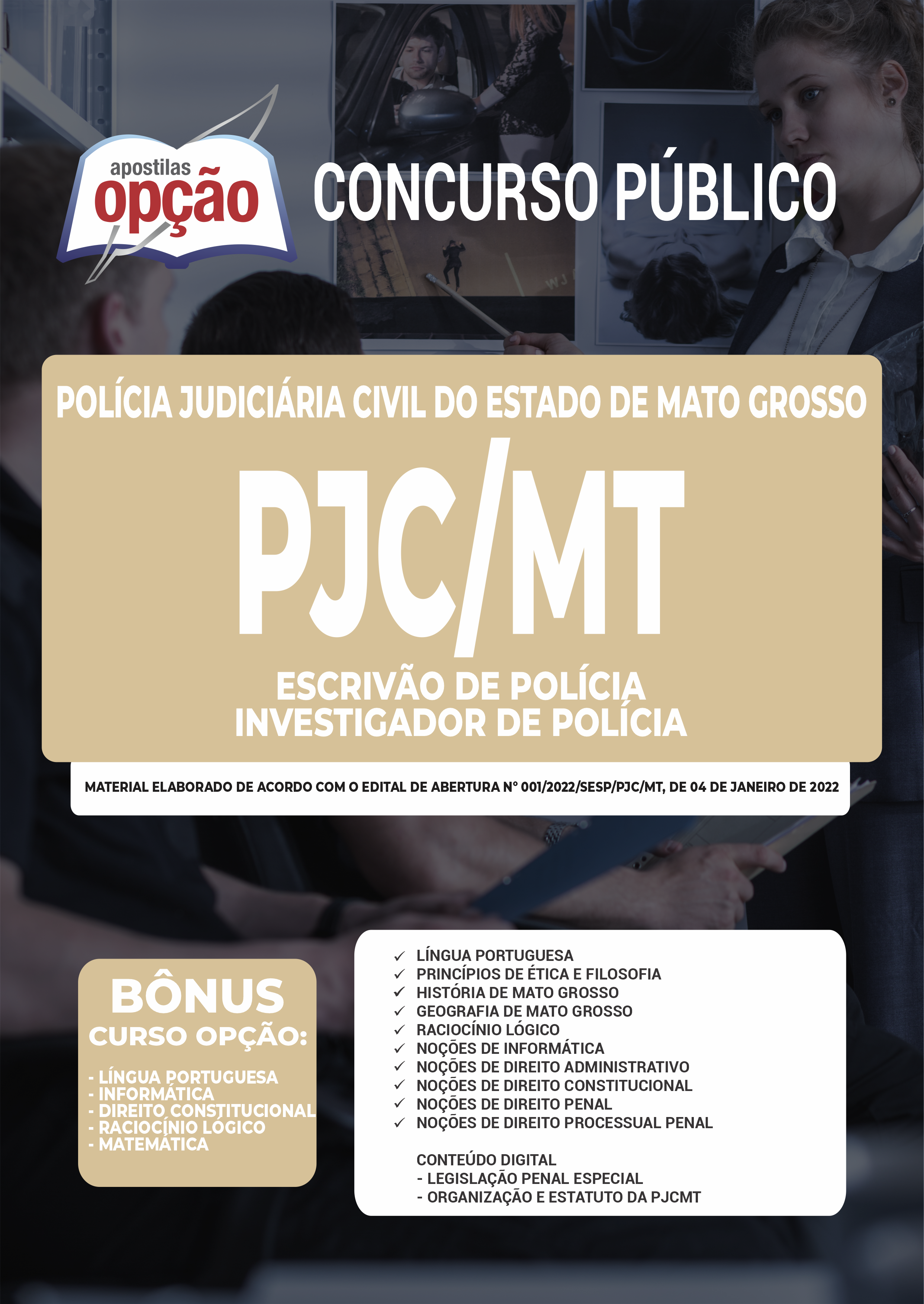 Concurso PC MG Investigador I Escrivão - Direito Processual Penal